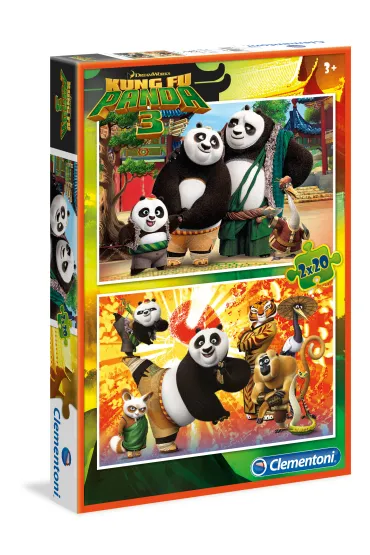 Puzzle 2x20 el. Kung Fu Panda 3 07026 Clementoni