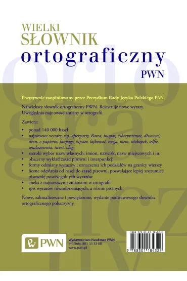 Wielki s�ownik ortograficzny - Edward Pola�ski
