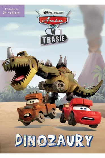 Dinozaury. 2 serialowe historyjki z naklejkami. Disney Pixar Auta w trasie
