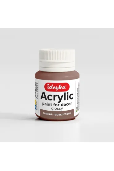 Ideyka Farba akrylowa Ciemna terakota 20ml