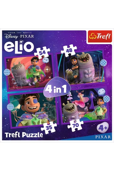 Puzzle 4w1 - Pozaziemskie misje Elio (35+48+54+70 el.) Trefl