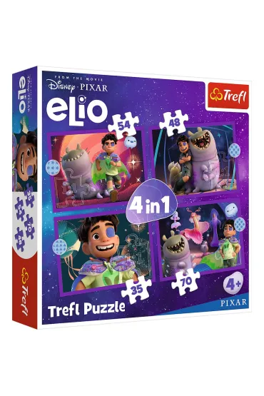 Puzzle 4w1 - Pozaziemskie misje Elio (35+48+54+70 el.) Trefl