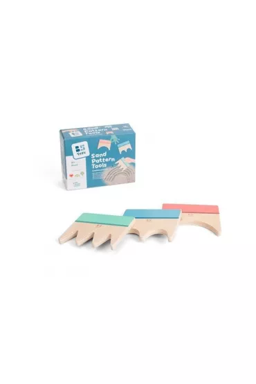 �opatki do robienia wzor�w na piasku drewniane Bs Toys