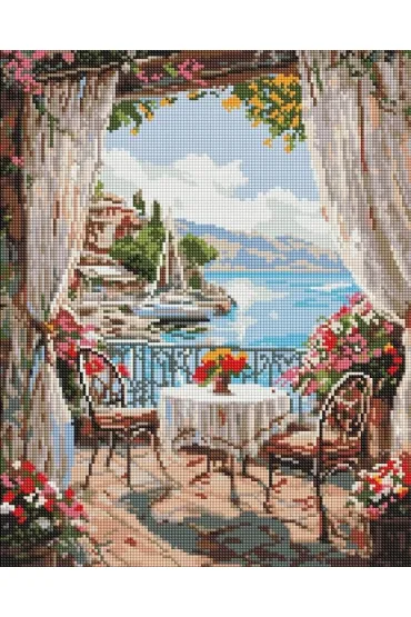 Diamentowa mozaika - Letnia weranda 40x50cm