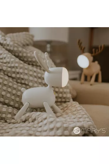 Marys Lampka nocna LED jelonek bia�y