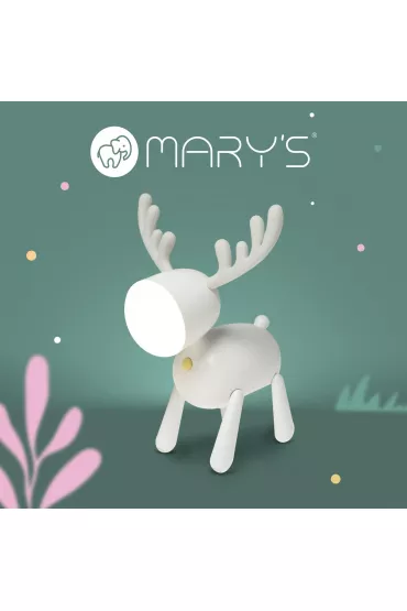 Marys Lampka nocna LED jelonek bia�y