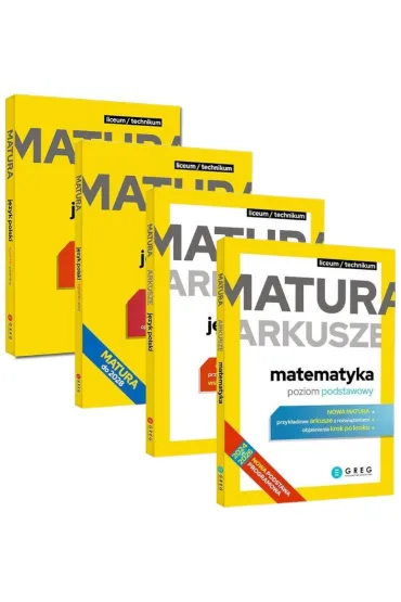 Pakiet Matura 2026: J�zyk polski. Egzamin pisemny. Repetytorium maturalne, J�zyk polski. Egzamin ustny. Repetytorium maturalne, J�zyk polski. Matura. Arkusze. Poziom podstawowy, Matematyka. Matura. Arkusze. Poziom podstawowy
