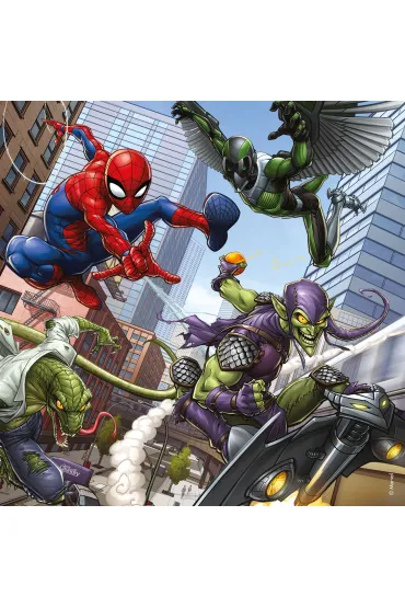 Puzzle 3x49 el. Spider Man w akcji Ravensburger