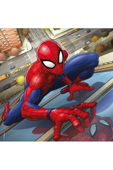 Puzzle 3x49 el. Spider Man w akcji Ravensburger