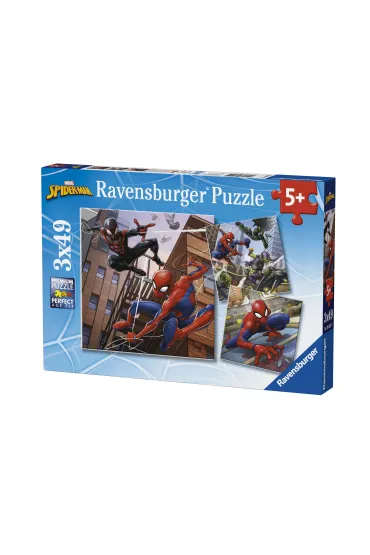 Puzzle 3x49 el. Spider Man w akcji Ravensburger