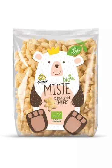 Granex Chrupki kukurydziane misie 80 g Bio