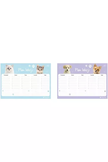 Interdruk Plan lekcji A4 Puppy Sign (10 szt)