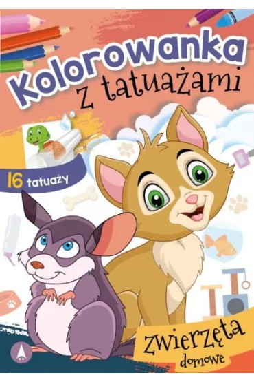 Kolorowanka z tatua�ami. Zwierz�ta domowe