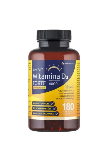 Xenico Pharma XeniVIT Witamina D FORTE suplement diety 180 kaps.