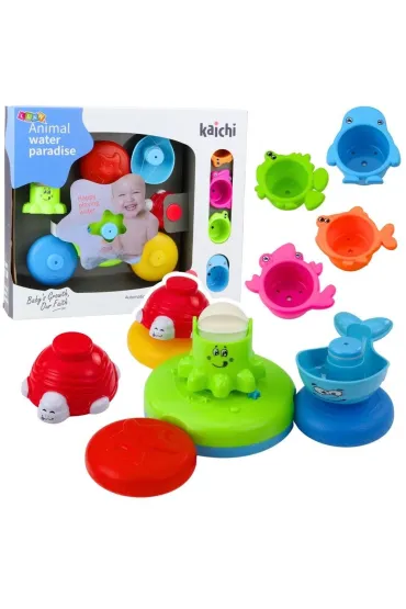 Zestaw do k�pieli ze zwierz�tkami i fontann� LeanToys