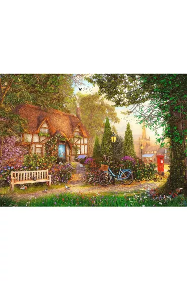 Puzzle 1000 el. Domek pod strzech� Trefl