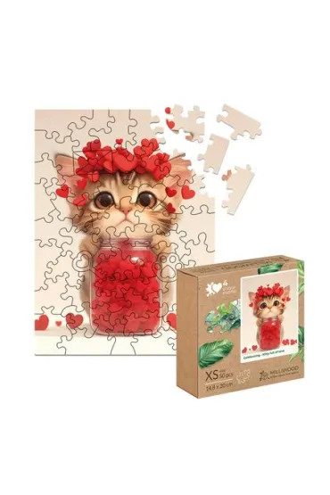 Puzzle drewniane 50 el. Kotek pe�en mi�o�ci Alexander