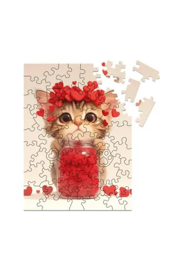 Puzzle drewniane 50 el. Kotek pe�en mi�o�ci Alexander