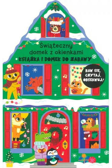 Ksi��ka i domek do zabawy. �wi�teczny domek z okienkami - Lizzy Doyle