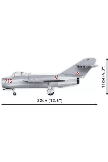 COBI 5822 Historical Collection Cold War Zimna Wojna Samolot myliwski LIM-1 Polish Air Force 504 klocki