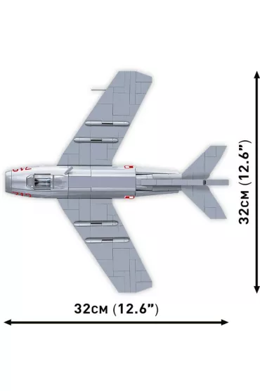COBI 5822 Historical Collection Cold War Zimna Wojna Samolot myliwski LIM-1 Polish Air Force 504 klocki