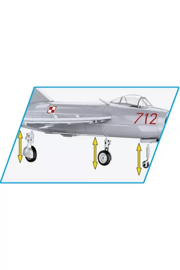 COBI 5822 Historical Collection Cold War Zimna Wojna Samolot myliwski LIM-1 Polish Air Force 504 klocki
