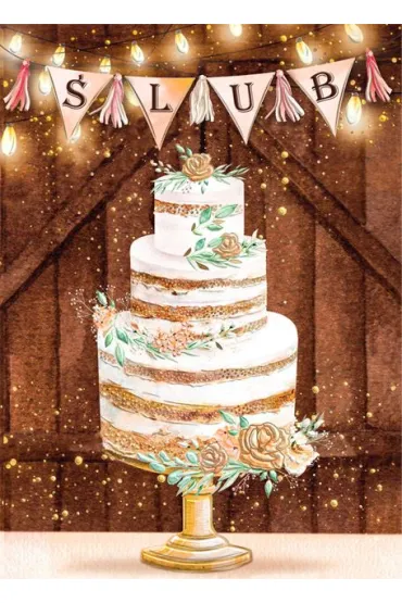 Henry Karnet B6 �lub z kieszonk� - Tort boho