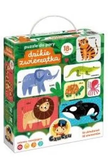 CzuCzu Puzzle do pary Dzikie zwierz�tka 18m Bright Junior Media