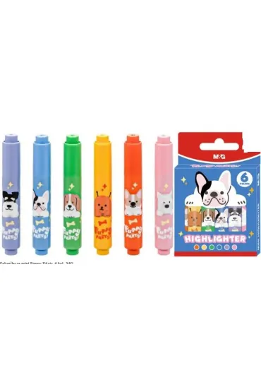M&G Zakre�lacze mini Puppy PArty, 6 kol., MG 6 szt.