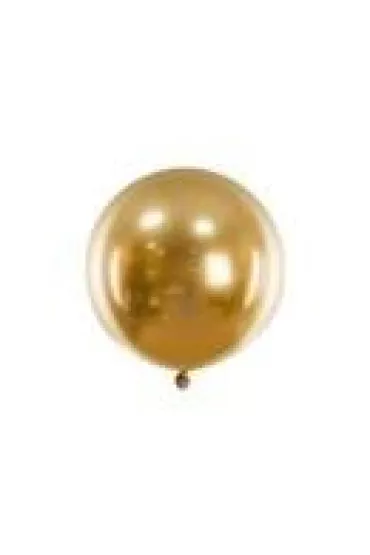 PartyDeco Balon okr�g�y Glossy z�oty 60cm