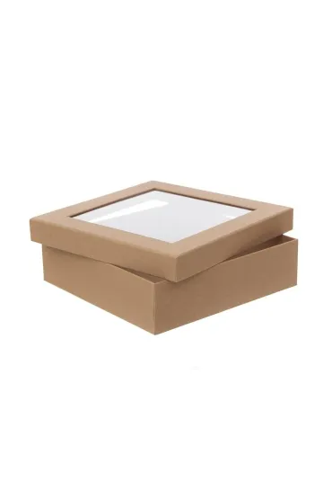 Dalprint Pude�ko tekturowe z oknem 23,5x23,5x6,5cm