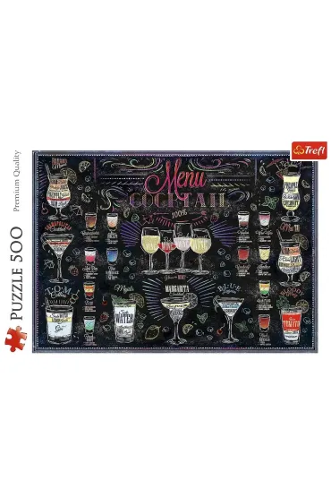 Puzzle 500 el. Karta drink�w Trefl
