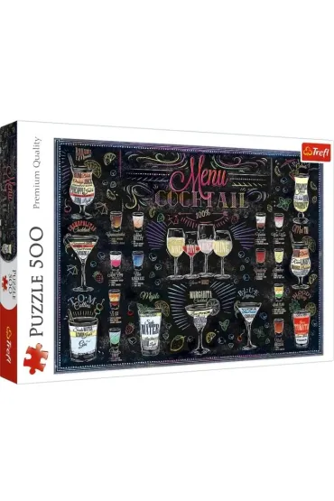 Puzzle 500 el. Karta drink�w Trefl
