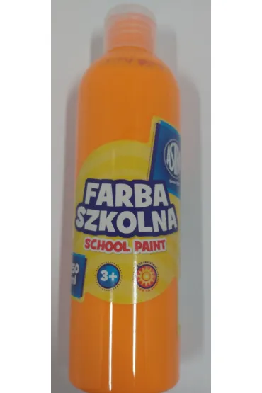 Astra Farba szkolna naturalna tempera fluorescencyjna pomara�czowa 250 ml