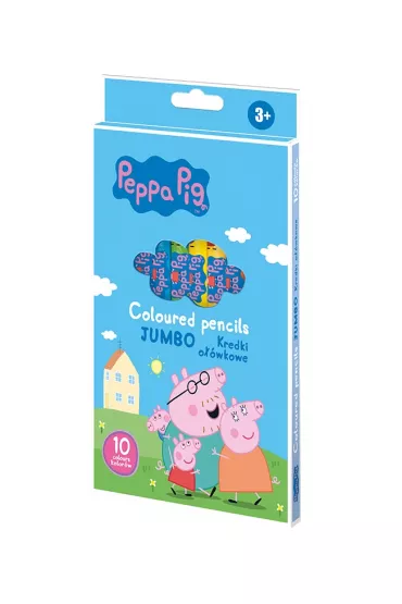 Kredki o��wkowe okr�g�e Peppa Pig 10kol ASTRA
