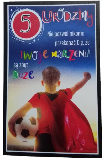 AbCard Kartka okoliczno�ciowa Urodziny 5 ch�opiec