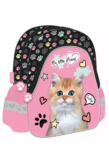 St. Majewski Plecak przedszkolny Pink Cat - My Little Friend St.Right