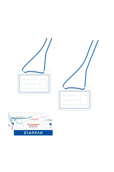 Identyfikatory 80x108 na sznurku Starpak op. 50szt