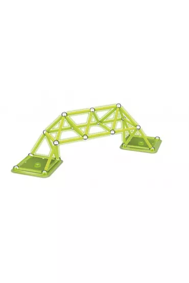 Geomag Glow. Klocki magnetyczne. 64 elementy