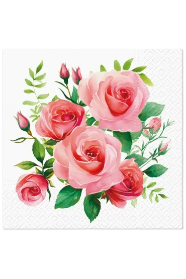 Paw Serwetki Bouquet Of Roses 33x33cm