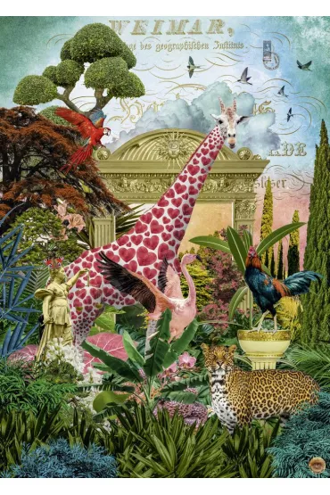 Puzzle 1000 el. Fantastyczna Fauna - Giraffolove Heye