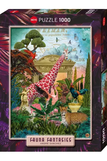 Puzzle 1000 el. Fantastyczna Fauna - Giraffolove Heye