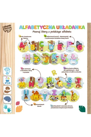 Alfabetyczna uk�adanka drewniana Trefl
