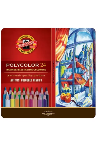 Koh-I-Noor Kredki o��wkowe Polycolor 24 kolor�w