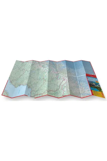 Sweden road map 1:1 000 000 laminat 2024