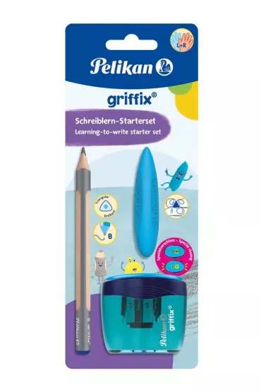 Pelikan Zestaw Griffix o��wek + temper�wka + gumka