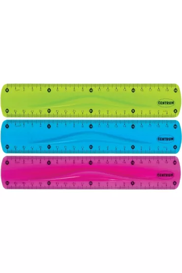 Centrum Linijka plastikowa Flexible 20 cm