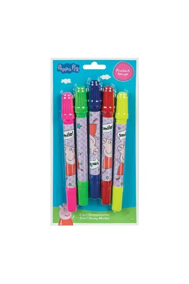 Cass film Markery ze stempelkami �winka Peppa 5 szt.