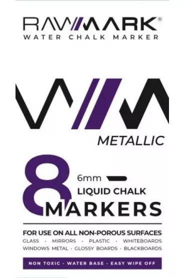 Rawmark Markery kredowe metaliczne 8 szt.