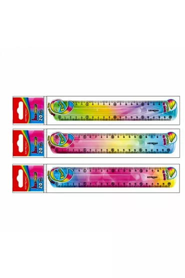Keyroad Linijka elastyczna t�czowa 20 cm